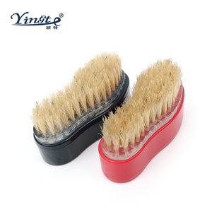 Cepillo para Zapatos Yinste de Cerdas Suaves, Pelo de Cerdo, 2 Piezas, Cepillo de Limpieza para Eliminar Manchas - Product Image 1