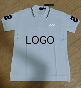 Kaos Polo Pria Kasual Katun RL Berkualitas Tinggi Bordir Lengan Pendek Model City POLO-shirt Dapat Disesuaikan dengan Logo Huruf - Product Image 4