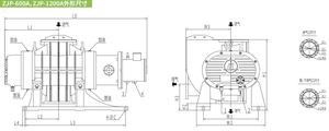 Variateur de fréquence à aimant permanent série ZJ-A ZJP-A pour pompe à vide Roots à refroidissement liquide pour batteries au lithium et semi-conducteurs - Product Image 2