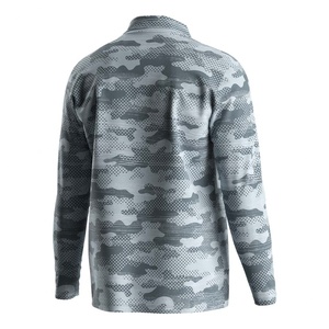 Chemises tactiques à manches longues pour hommes, camouflage blanc, polo de pêche, polo de golf, durable, séchage rapide, protection UV - Product Image 2