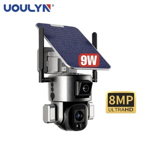 Caméra de sécurité réseau 4G Wi-Fi 8MP 10X 4X à double objectif avec zoom optique PTZ et suivi de mouvement, en promotion pour usage intérieur CMOS Cloud extérieur - Product Image 1