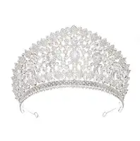 Gold Crowns Tiaras, Crystal Wedding Hair Accessories