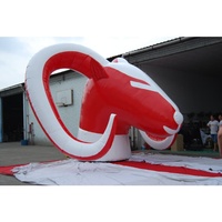 Mascotte gonflable géante personnalisée KeepFuns en forme de tête de bélier, tête de chèvre gonflable en PVC pour événements, publicité et décoration d'équipes sportives