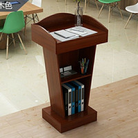 Prix d'usine vente en gros, design simple, pochoir de lecture en bois sur pied, pupitre de réception, table de comptoir