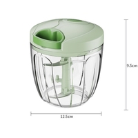900Ml Groentechopper Handmatige Keukenmachine Draagbare Handtrekkoord Knoflook Vleesmolen Uiensnijder Voor Groenten Gember Fruit