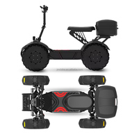 10000W 4x4 pliable pleine suspension scooter électrique quatre roues adulte chariot de golf pour les sports de la ferme en plein