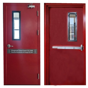 60/90/120/180 Minutos Puerta Marco cortafuego de acero <span class=keywords><strong>galvanizado</strong></span> <span class=keywords><strong>Puertas</strong></span> comerciales de metal hueco Salida DE EMERGENCIA <span class=keywords><strong>Puertas</strong></span> clasificadas contra incendios UL - Product Image 1