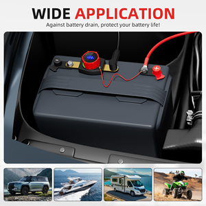 Interruptor de Batería para Auto de 12 Voltios, 250A, con Medidor de Voltaje LED, Resistente al Agua, con Conexión Lateral, para Automóviles y Autocaravanas, con Certificación RoHS y CE - Product Image 6