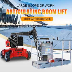 Portable Hydraulic Trailer Man <b>Lift</b> Platform Towable Boom <b>Lift</b> with Cherry Picker Basket for High Altitude Maintenance - Product Image 3