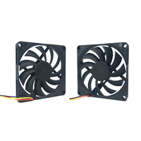 Ventilateur axial DC 8010 3 pouces 5V 12V 24V 80x80x10mm avec moteur sans balais, ventilateur de refroidissement DC standard pour humidificateur et boîtier de réfrigérateur