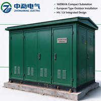 Poste de transformation mobile conteneurisé 11kV 0.4kV 1000kVA Triphasé Compact Extérieur Préfabriqué IEC 62271-202 OEM ODM
