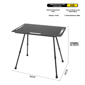 <span class=keywords><strong>Table</strong></span> tactique ultra-légère d'extérieur, <span class=keywords><strong>pliable</strong></span>, portable, <span class=keywords><strong>table</strong></span> IGT relevable, équipement de <span class=keywords><strong>camping</strong></span> léger, <span class=keywords><strong>table</strong></span> à thé de pique-nique - Product Image 6