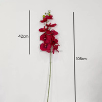 C223 Orchidée Phalaenopsis artificielle moderne de haute qualité, impression 3D, toucher réel, 9 têtes, longue tige, centre de table de mariage