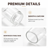 Bouteilles en verre pharmaceutiques pour compléments vitaminiques, contenants alimentaires, pots en plastique écologiques de 2 oz, 3 oz, 120 ml, 150 ml, 180 ml