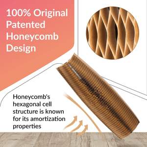 ผู้ผลิตกระดาษคราฟท์รักษ์โลก สำหรับห่อขวดไวน์ ปลอดภัยด้วยกระดาษรังผึ้ง ปลอกกระดาษรังผึ้ง - Product Image 5