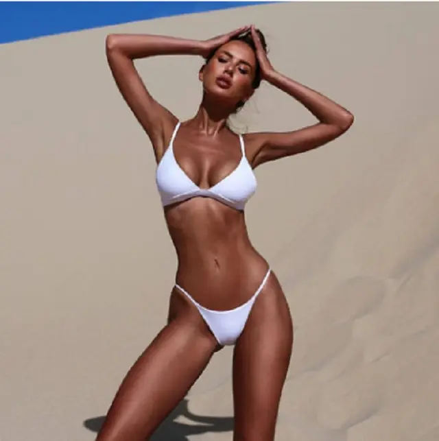 Set Bikini Thong Wanita Seksi Keluaran Baru 2022 Pakaian Renang Kebugaran Lepas Keringat Pakaian Pantai