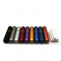 Inhalateur de bouteille en métal en aluminium de 6ml pour mèche d'aromathérapie d'huiles essentielles avec mèche de coton pour l'utilisation d'huile essentielle