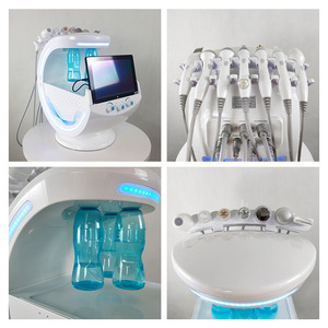 Appareil de soin du visage à oxygène 7 <span class=keywords><strong>en</strong></span> 1, machine de microdermabrasion au diamant avec analyseur de peau, élimination des pigments coréens - Product Image 5