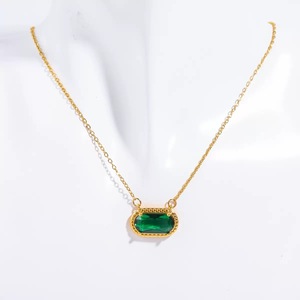 สร้อยคอหินธรรมชาติ KS 12 ราศี สร้อยคอสแตนเลสสตีลหรูหรา จี้คริสตัล - Product Image 6