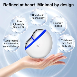 Appareil de massage Gua Sha à LED avec chaleur et micro-courant <span class=keywords><strong>pour</strong></span> le raffermissement de la peau, le remodelage du visage, l'anti-âge et la relaxation musculaire - Product Image 4