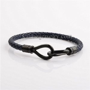 Joyería de moda mejor venta de artículos de cuero Real brazalete de gancho de China - Product Image 6