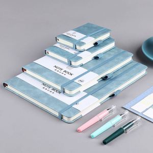 Classic <b>Mini</b> Pocket A7 Leather Hardcover Thermal Binding <b>Notebook</b> 100 Sheets Custom Logo Diary Journal Gift Premium Quality - Product Image 3