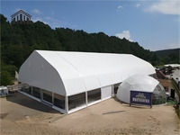 Tentes d'entrepôt pour événements en aluminium et PVC, imperméables et ignifuges, sur mesure, fournisseur d'usine