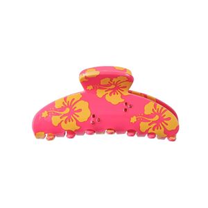 Wholesale <b>Sweet</b> <b>Flower</b> Printing Acrylic Claw Clip Elegant Large Unisex Hair Clip Colorful Classic Daily Use - Product Image 5