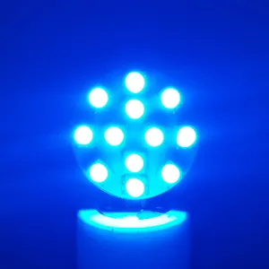 12V24VブルーG4ディスクLED10-30VサイドピンまたはバックピンG4ランプ電球12SMD-5050高品質