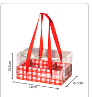 Boîte cadeau de Noël du Nouvel An pour gâteau d'anniversaire, pâtisserie, biscuits, boîte cadeau de fête
