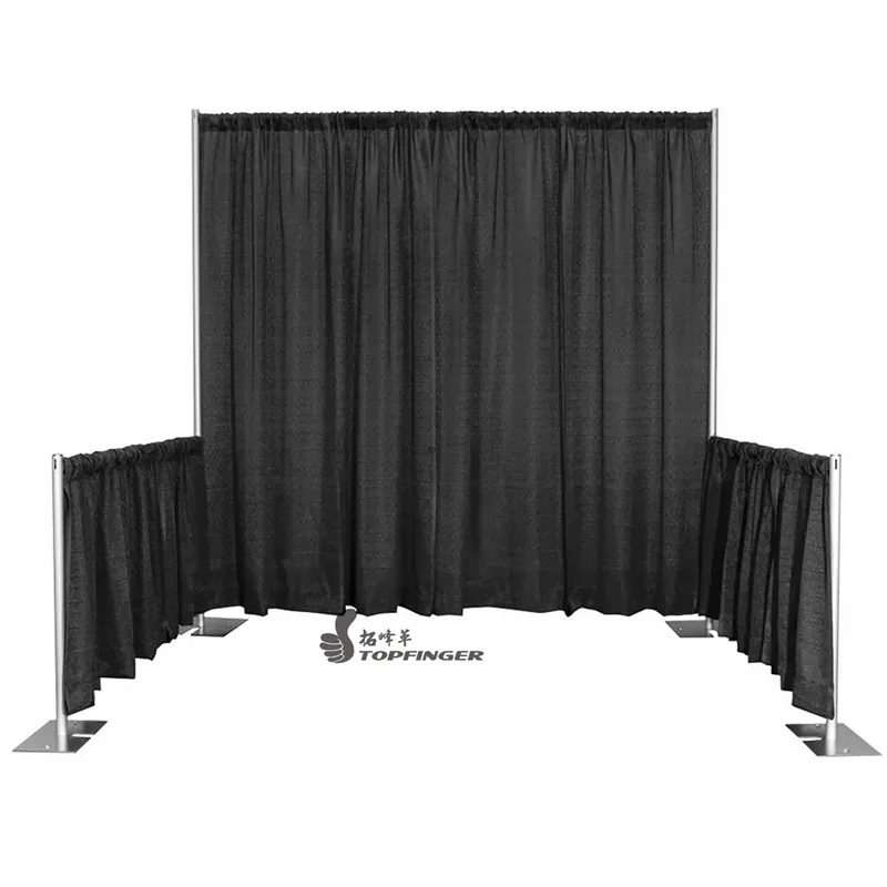 Top finger USA Standard 2.0 System verstellbar Aluminium billig Hochzeit Hintergrund Rohr und drapieren Kit zum Verkauf