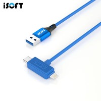 Câble de réparation de récupération de données à double interface iSoft IS-006 pour tampon IP série complète clignotant automatique et ligne de transmission de données