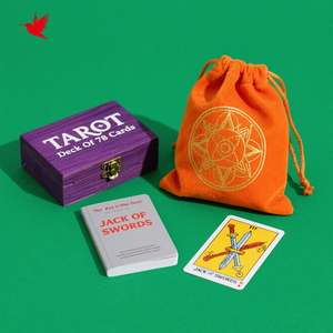 Diseño de impresión personalizado OEM de alta calidad naipes Oracle Decks juegos de mesa cartas de Tarot con guía - Product Image 1