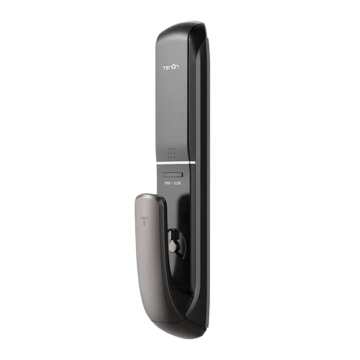 Hochwertige Tuya wasserdichte Push-Pull-Finger abdruck digitale Smart Türschloss ZigBee Push für Aluminium/Holztür