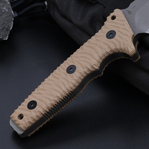 Cuchillo de Jardín Multifuncional de Acero Inoxidable ML HK SS217 con Hoja Recubierta de Titanio, Personalizable OEM, Mango G10, Punta de Gota de 8mm, 1 Unidad - Product Image 4