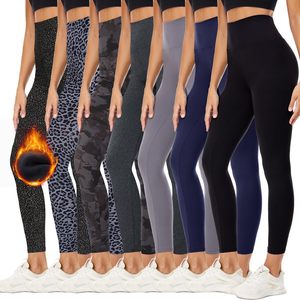 <span class=keywords><strong>Leggings</strong></span> da <span class=keywords><strong>Donna</strong></span> Foderati in Pile a Vita Alta con Controllo Pancia Pantaloni da Yoga Invernali Snellenti per Allenamento e Corsa - Product Image 3