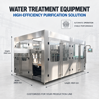 Usine d'embouteillage d'eau potable entièrement automatique 3 en 1 : rinçage, remplissage et bouchage de bouteilles PET – Projet clé en main, ligne complète