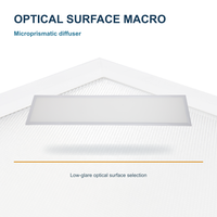 Panneau de plafond LED microprismatique 40W 300x1200 UGR19 pour l'éclairage de bureau