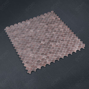Shell Brown in Brushed Surface Gravity Aluminium Metal Mosaic <b>Tile</b> for Wall Decoration - Product Image 2