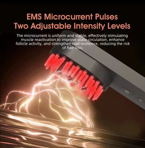 Peine masajeador eléctrico para el cuero cabelludo, aplicador líquido para terapia de luz, cepillos para el cabello para el crecimiento del cabello con características de masaje - Product Image 4