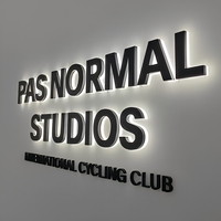 Lettres de logo personnalisées en acier inoxydable rétroéclairées, 12V LED Halo Lit, enseigne murale en métal 3D ultra-lumineuse, signalétique commerciale illuminée