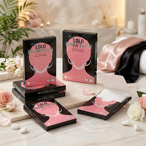 Masque facial liftant LOLOSKINNY Black Edition Lifting V Line, 10 pièces, masque raffermissant pour le menton, pour la réduction du double menton et l'amélioration de l'élasticité - Product Image 2