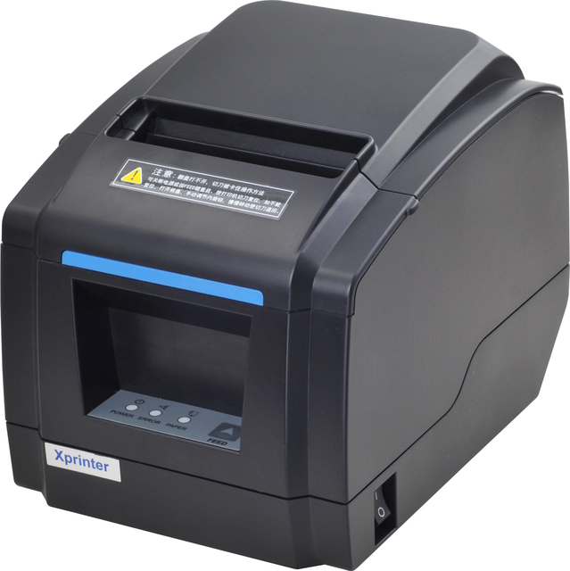 High Speed Black USB for 80mm Thermal Receipt Printer Auto Cutter ESC/POS Compatible Dot-matrix 576x512 Dots/Line 200DPI