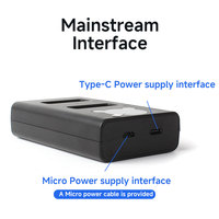 Ensemble de chargeurs doubles pour batterie d'appareil photo NP-BX1 entièrement décodée pour Sony HDR-GW66E GWP88E DSC-WX300 WX350 WX500 WX700 DSC-HX95 HX99 HX400V