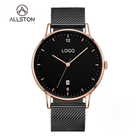 Montres personnalisées avec logo OEM, étanches, de qualité supérieure, pour hommes, bracelet simple personnalisé, design unique, luxe, acier, minimalisme, montre à quartz pour hommes
