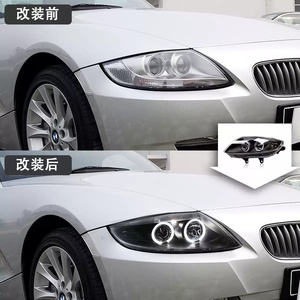 Fari a LED per BMW <span class=keywords><strong>Z4</strong></span>, Gruppo Fari per <span class=keywords><strong>E85</strong></span> con Lenti LED, Angel Eyes, DRL e Indicatori di Direzione, dal 2003 al 2008 - Product Image 2