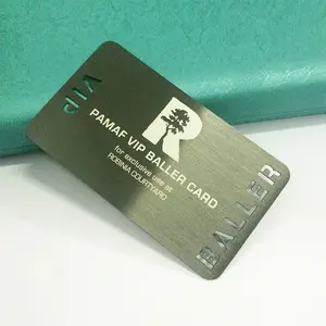 Cartões de visita de metal em aço inoxidável 304 com espelho polido personalizado/cartões de membro em aço inoxidável de alta qualidade