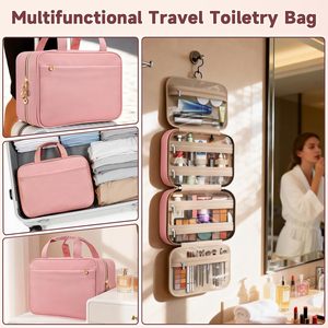 <b>Waterproof</b> Travel <b>Toiletry</b> Organizer <b>Bag</b> Portable Hanging Cosmetic Makeup <b>Bag</b> with Hook Women Travel Storage Pouch - Product Image 4