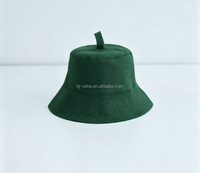 Topi Sauna Ramah Lingkungan dari Wol Merino yang Lembut, Dapat Digunakan Kembali, dengan Logo & Pola Kustom untuk Dewasa, Melindungi Rambut dari Panas Tinggi saat SPA