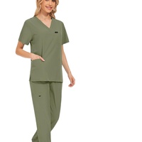 42122 prêt à l'emploi Logo uniformes médicaux personnalisés ensembles de vêtements de travail gommages médicaux avec veste